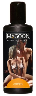 Возбуждающее массажное масло MAGOON амбра (100мл) фото 1