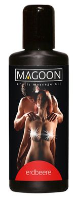 Массажное масло з запахом клубники MAGOON (50мл) фото 1