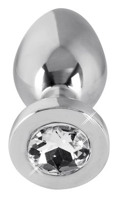 Металева анальна пробка Діамант фото 2