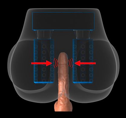 Реалистичная вагина с вибро-вращательным массажем MILK ME SILLY (телесный)