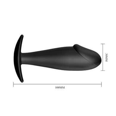 Анальна пробка у формі пеніса з обмежувачем фото 6