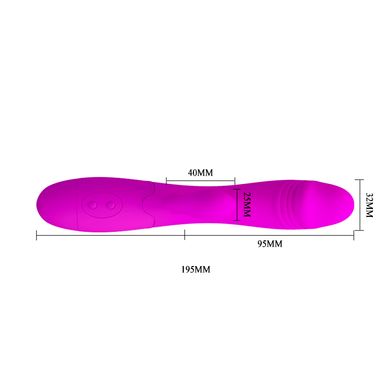 Вибратор с стимуляцией клитора SNAPPY розовый фото 5