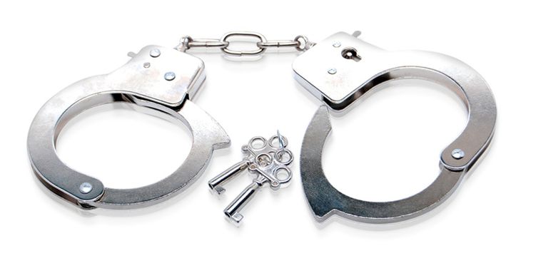 Металлические наручники для ролевых игр FETISH фото 2