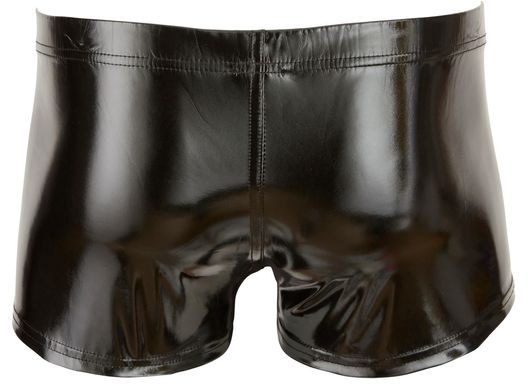 Лаковые мужские шорты БЛЕСК черные фото 5