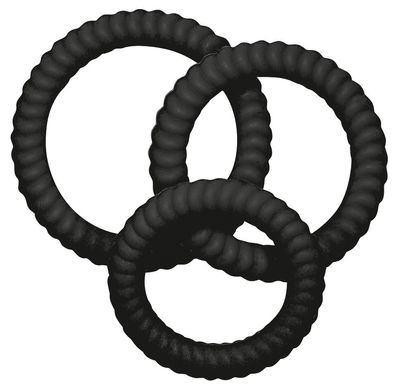 Набор мужских эрекционных колец Lust (черные) фото 2