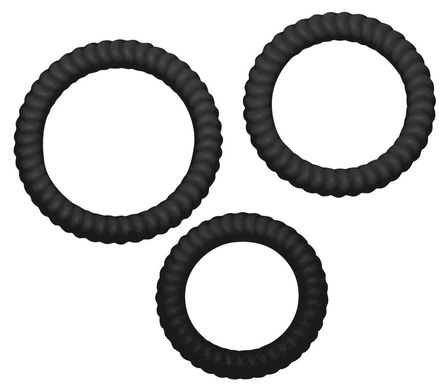 Набор мужских эрекционных колец Lust (черные) фото 3