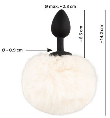 Анальна пробка FLUFFY BUNNY TAIL фото 7