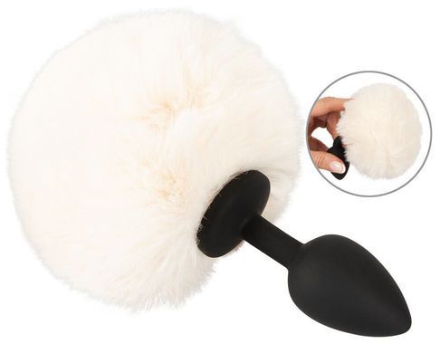 Анальна пробка FLUFFY BUNNY TAIL фото 2