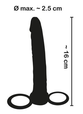 Анальный дилдо с кольцом на пенис и мошонку фото 3