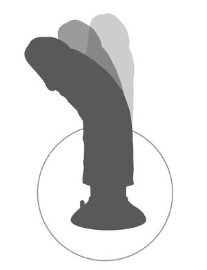 Вибратор King Cock  с мошонкой 13,3 см на съёмной присоске фото 4
