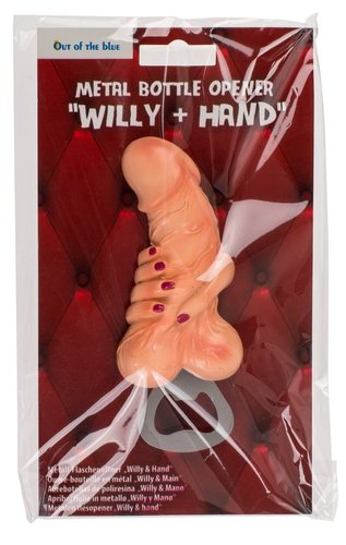Металева відкривачка для пляшок Willy + Hand фото 1