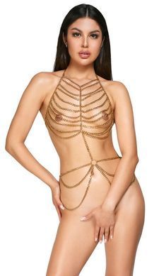 Золотое украшение для тела Body Chain фото 4