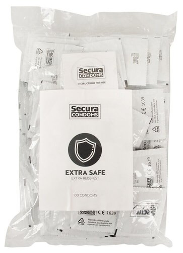 Презервативи міцні SECURA EXTRA SAFE 100 шт   фото 1