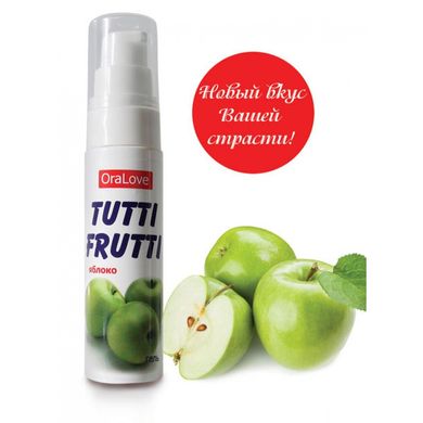Оральный гель-лубрикант "Tutti-frutti яблоко" (30г) фото 1