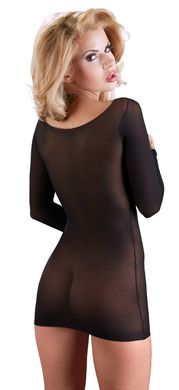Сексуальное мини-платье Нейлон черное фото 4