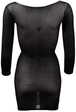 Сексуальное мини-платье Нейлон черное фото 5