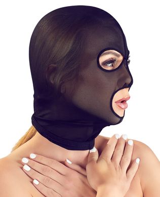 БДСМ-маска із сітки з отворами для рота та очей фото 4