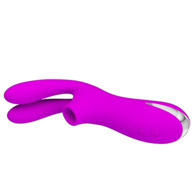 Вакуумний вібратор з вушками RALAP фіолетовий фото 5
