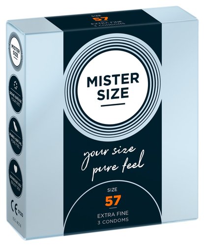 Презервативи MISTER SIZE (57 мм) 3шт фото 1