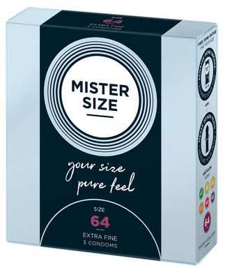 Презервативы MISTER SIZE (64 мм) 3шт фото 2