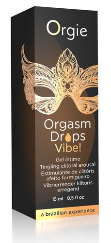 Рідкий вібратор у формі крапель Orgasm Drops Vibe! фото 1