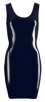 Черное мини-платье LATEX фото 3