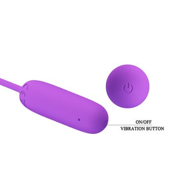 Віброяйце зі шнурком JOYCE (фіолетовий) фото 6