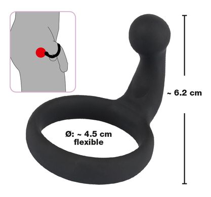 Кольцо на пенис со стимулятором промежности фото 6