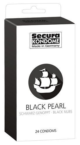 Презервативы с шипами SECURA BLACK PEARL (24шт) фото 1