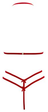 Мереживний комплект жіночої білизни КУРАЖ червоний фото 6